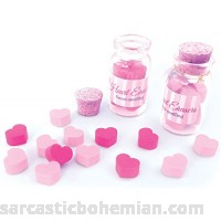 The Piggy Story 'Jar of Hearts' Vanilla Scented Heart Shaped Mini Erasers 2 Pack B07CNN8LKY